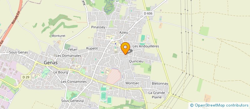 localisation de l'entreprise ATELIERS,DU VIEUX TILLEUL  GENAS