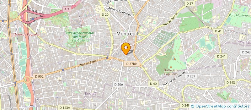 localisation de l'entreprise ATELIERS DUPLAN à MONTREUIL