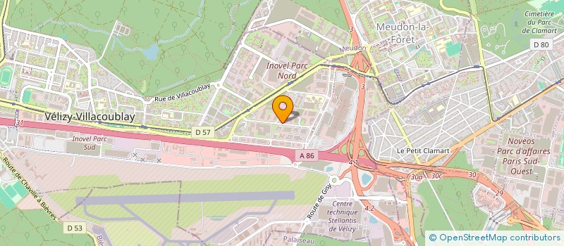 localisation de l'entreprise ATELIERS E BLANCHARD S A  VELIZY-VILLACOUBLAY