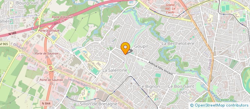 localisation de l'entreprise ATELIERS ECOLO-CITOYENS D'ORVAULT à ORVAULT