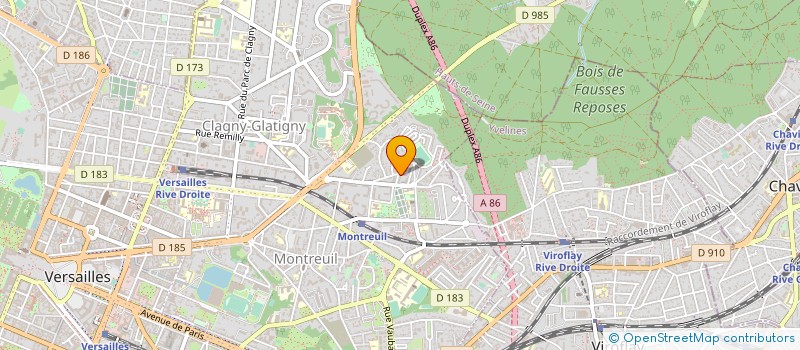 localisation de l'entreprise ATELIERS EDUCATION PERMANENTE ET LOISIRS à VERSAILLES