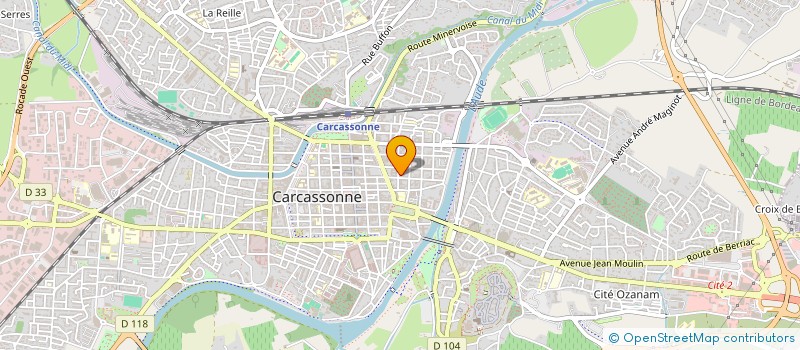 localisation de l'entreprise ATELIERS ESTEVE à CARCASSONNE