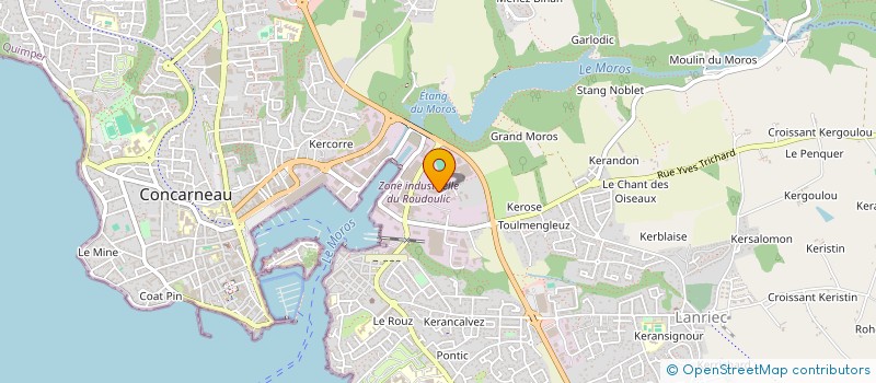 localisation de l'entreprise ATELIERS ET CHANTIERS DE CONCARNEAU à CONCARNEAU