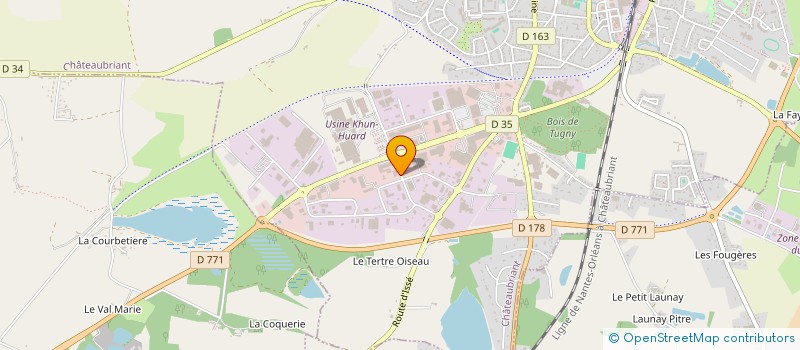 localisation de l'entreprise ATELIERS ET CHANTIERS DU PAYS DE LA MEE à CHATEAUBRIANT