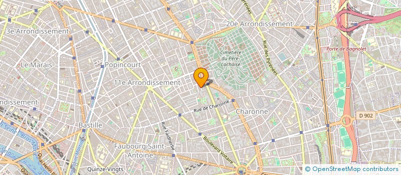 localisation de l'entreprise ATELIERS ET THEATRE SUR LE PAVE  PARIS