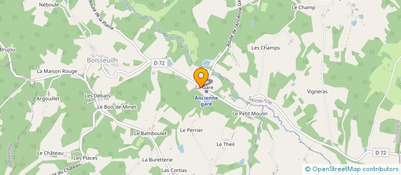 localisation de l'entreprise ATELIERS FERIGNAC à HAUTEFORT