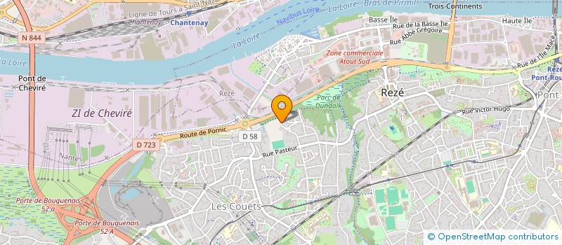 localisation de l'entreprise ATELIERS FIERBOIS à BOUGUENAIS