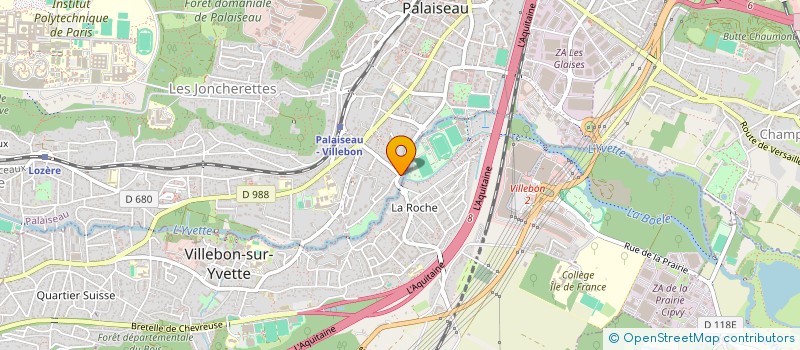 localisation de l'entreprise ATELIERS FLEURS DE L YVETTE  PALAISEAU