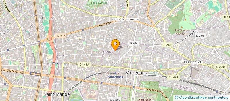 localisation de l'entreprise ATELIERS FORMES ET VOLUMES à MONTREUIL