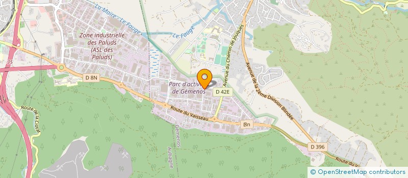 localisation de l'entreprise ATELIERS FRANCAIS D'ACOUSTIQUE  GEMENOS