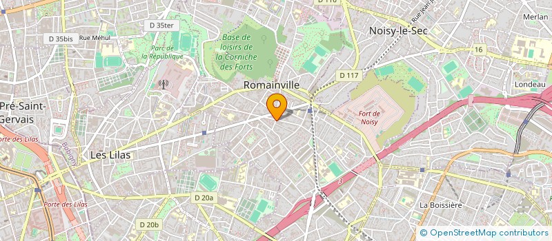localisation de l'entreprise ATELIERS FRANCAIS D'APPLICATION à ROMAINVILLE
