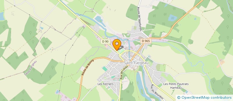 localisation de l'entreprise ATELIERS FRANCAIS EDITIONS ET PUBLICITE à SAINT-FARGEAU