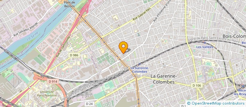 localisation de l'entreprise ATELIERS G D à COLOMBES