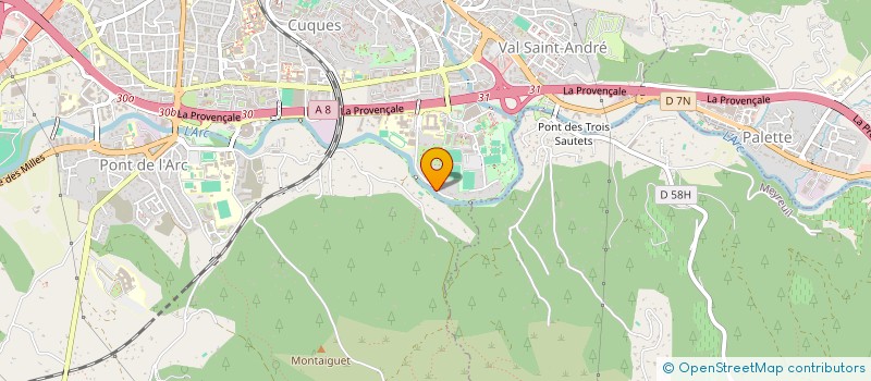 localisation de l'entreprise ATELIERS GAMA  AIX-EN-PROVENCE