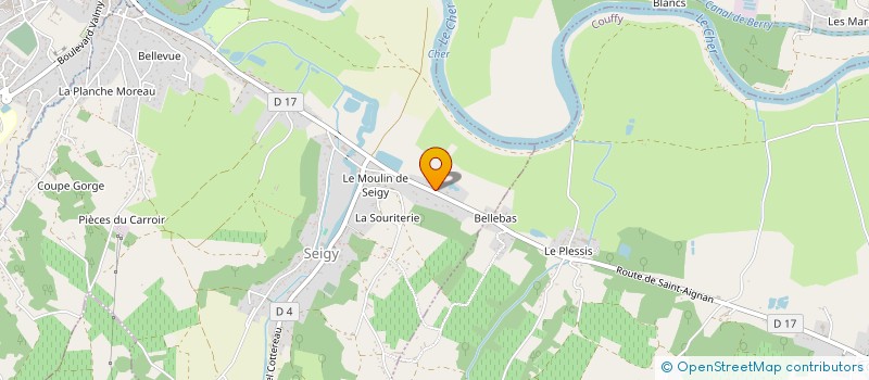 localisation de l'entreprise ATELIERS GOUACHE  SEIGY