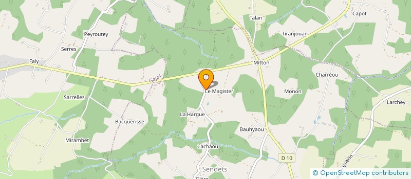 localisation de l'entreprise ATELIERS GRAPHIQUES ARDOISIERE  SENDETS