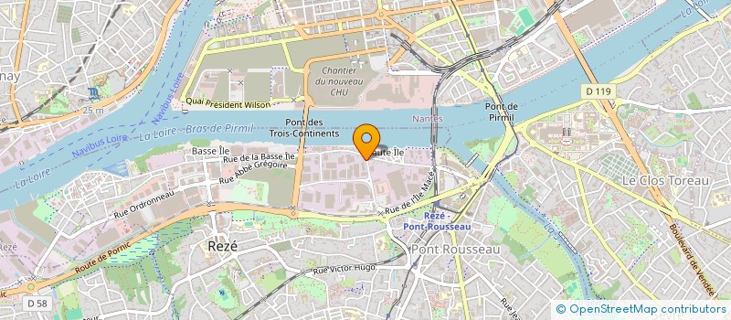 localisation de l'entreprise ATELIERS HAUTE-ILE à REZE