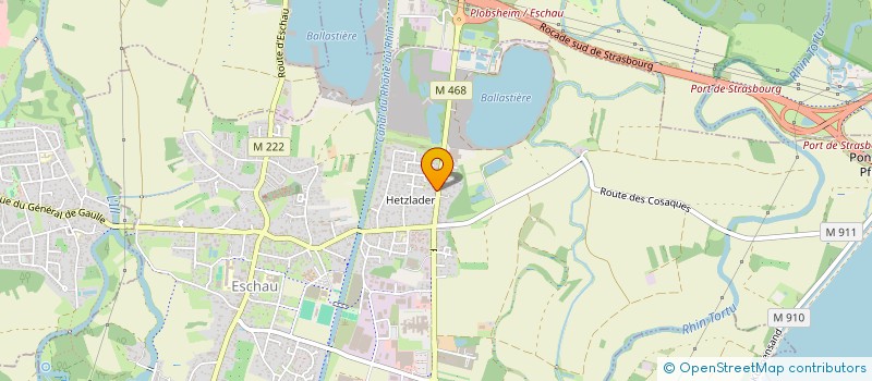 localisation de l'entreprise ATELIERS HISS à ESCHAU