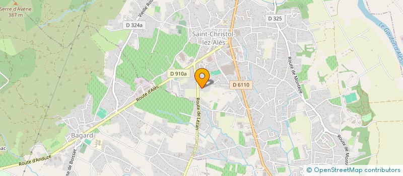 localisation de l'entreprise ATELIERS INITIATIVES DEVELOPPEMENT  SAINT-CHRISTOL-LEZ-ALES