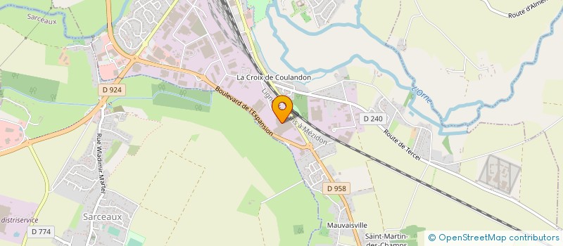 localisation de l'entreprise ATELIERS J.P BAGLIN  ARGENTAN