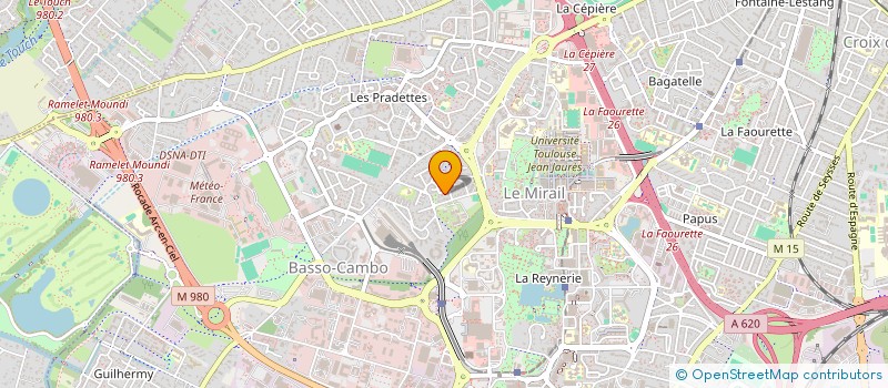 localisation de l'entreprise ATELIERS JEAN JAURES  TOULOUSE