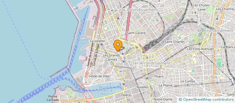 localisation de l'entreprise ATELIERS JOLIETTE à MARSEILLE