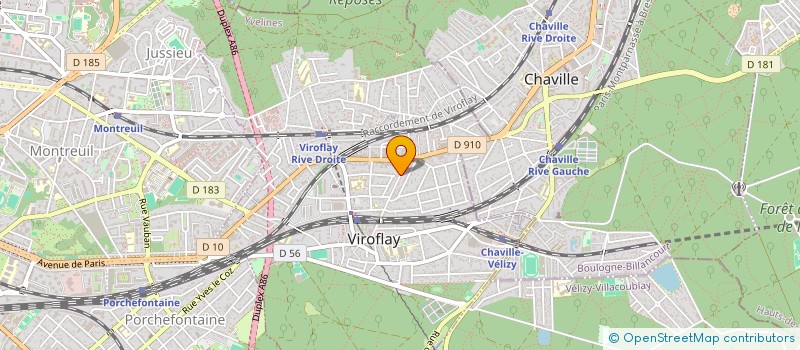 localisation de l'entreprise ATELIERS JUBERT à VIROFLAY