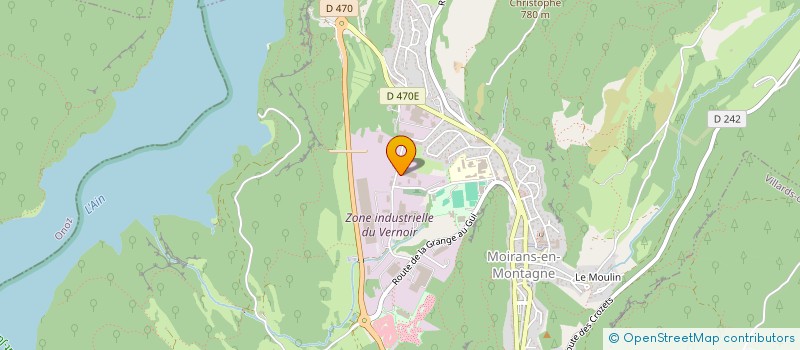 localisation de l'entreprise ATELIERS JURAPACK à MOIRANS-EN-MONTAGNE