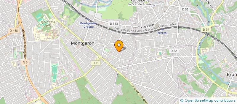 localisation de l'entreprise ATELIERS KOLLECTIFS ARTISTIQUES à MONTGERON
