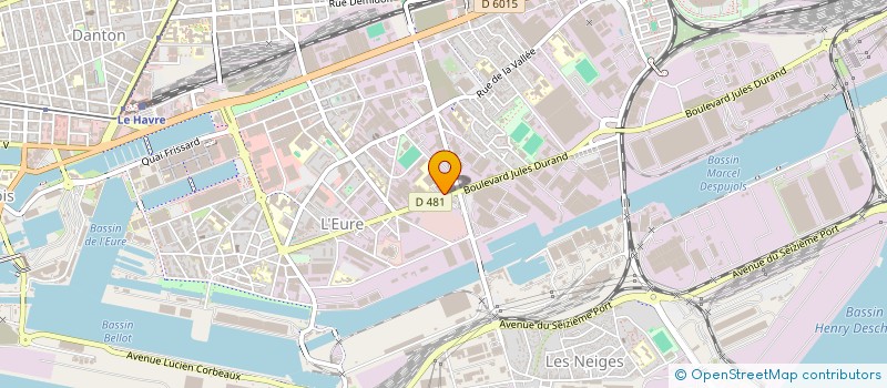 localisation de l'entreprise ATELIERS L.MAUGARS à LE HAVRE