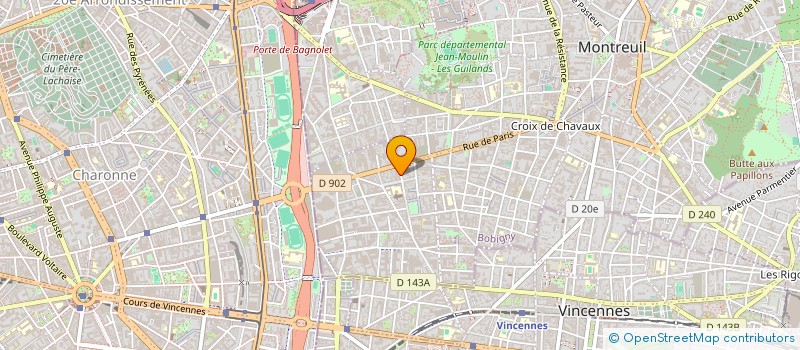 localisation de l'entreprise ATELIERS LA BOETIE à MONTREUIL