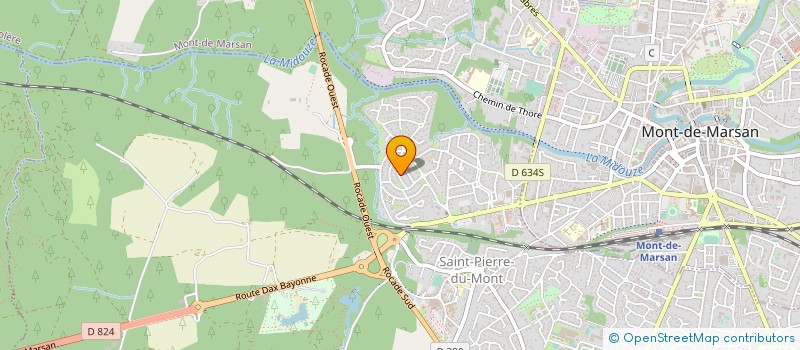 localisation de l'entreprise ATELIERS LANDAIS DE MECANIQUE ET SOUDURE  HAUT-MAUCO