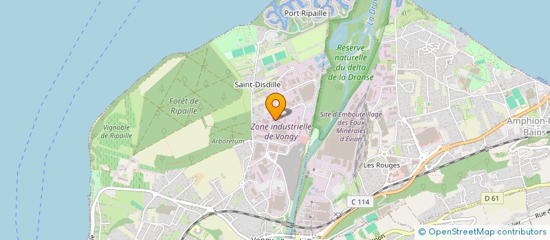 localisation de l'entreprise ATELIERS LAVANCHY à ALLINGES
