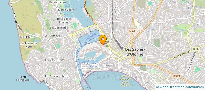 localisation de l'entreprise ATELIERS LEFEBVRE à LES SABLES D'OLONNE
