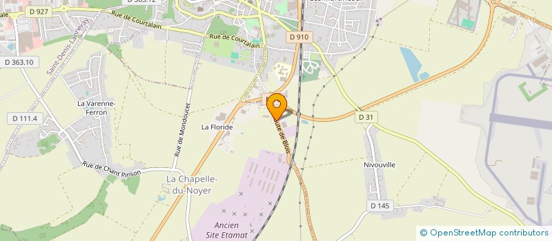 localisation de l'entreprise ATELIERS LEGENDRE à LA CHAPELLE-DU-NOYER