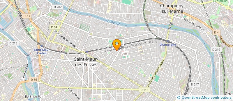 localisation de l'entreprise ATELIERS LOCATIFS à SAINT-MAUR-DES-FOSSES