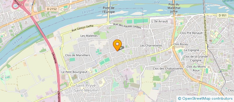 localisation de l'entreprise ATELIERS LODJ à SAINT-PRYVE-SAINT-MESMIN