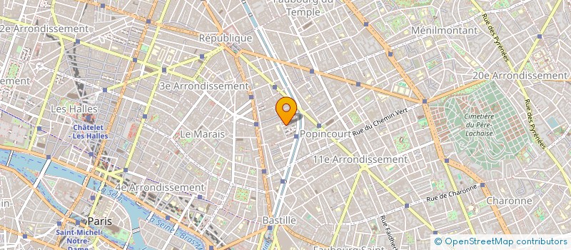 localisation de l'entreprise ATELIERS LOUIS HUMBERT à PARIS