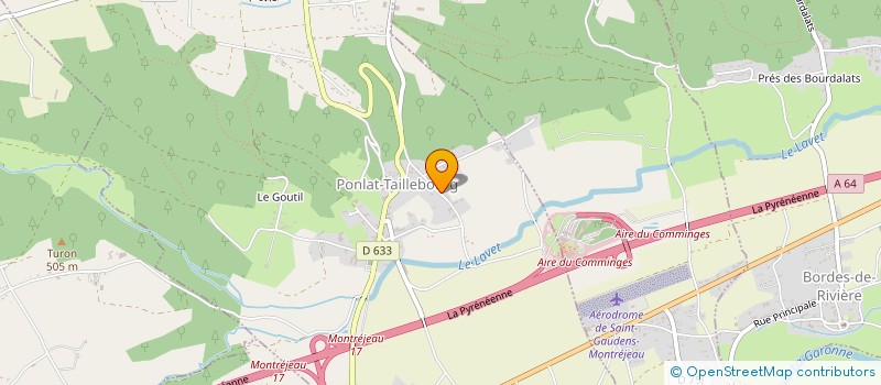 localisation de l'entreprise ATELIERS MANU-L  PONLAT-TAILLEBOURG