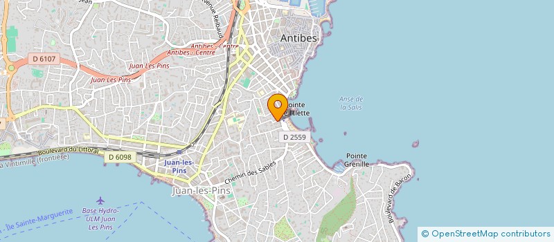 localisation de l'entreprise ATELIERS MARINE  ANTIBES