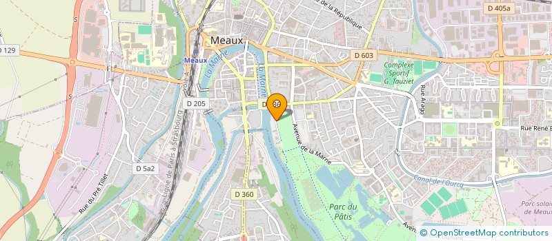 localisation de l'entreprise ATELIERS MECANAVAL DE MEAUX à MEAUX