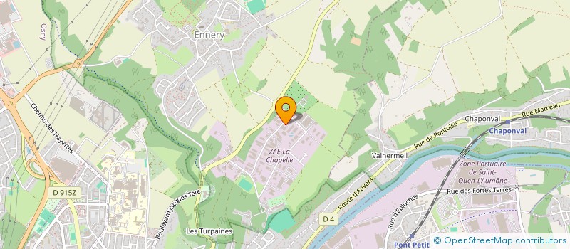 localisation de l'entreprise ATELIERS MECANIQUE ET OUTILLAGE DE SEINE  ENNERY