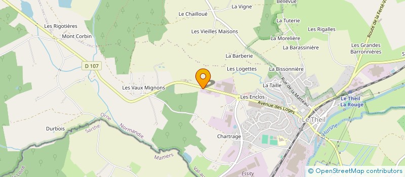 localisation de l'entreprise ATELIERS MECANIQUES DU THEIL à VAL-AU-PERCHE