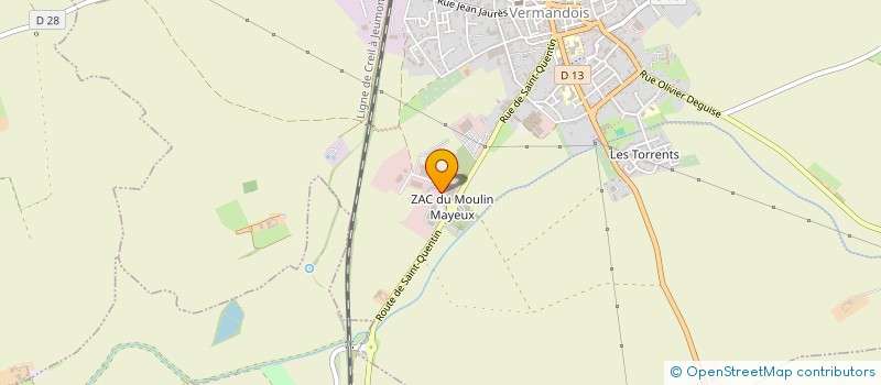 localisation de l'entreprise ATELIERS MECANIQUES SERVICES à BOHAIN-EN-VERMANDOIS