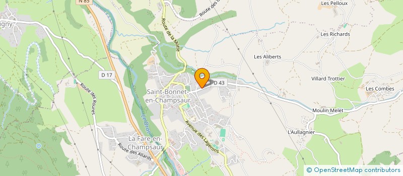 localisation de l'entreprise ATELIERS MEYDON à SAINT-BONNET-EN-CHAMPSAUR