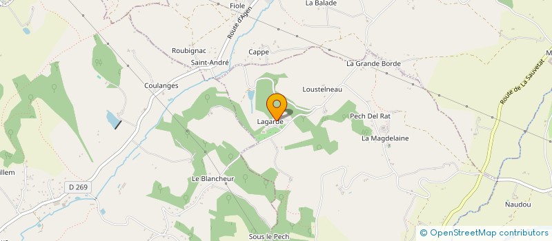 localisation de l'entreprise ATELIERS MONASTIQUES DE LA GARDE à SAINT-PIERRE-DE-CLAIRAC