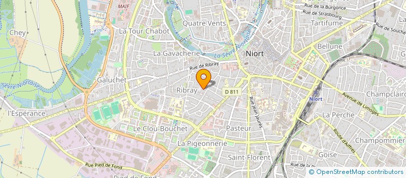 localisation de l'entreprise ATELIERS MUSICAUX DE JAZZ MODERNE- AFRO- CUBAIN MUSIQUE CHANT DANSE- MUSICOTHERAPIE à NIORT