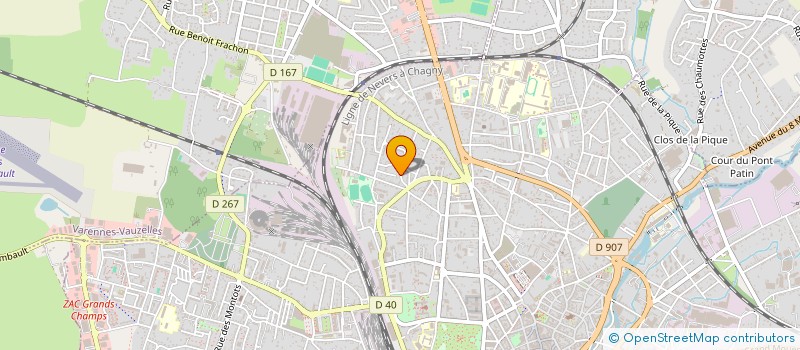 localisation de l'entreprise ATELIERS NIVERNAIS D ARCHIVES VIVANTES  NEVERS