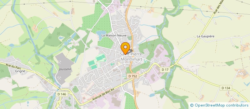 localisation de l'entreprise ATELIERS NJF à MAUGES-SUR-LOIRE