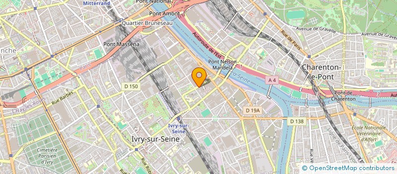 localisation de l'entreprise ATELIERS O K B INSTALL STAND96 à IVRY-SUR-SEINE